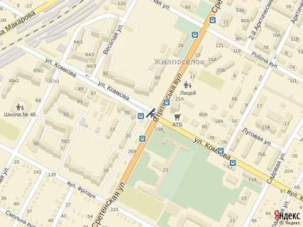 Billboard A in Kherson, 3x6  Ugol st.Rozy Luksemburg i st.Komkova, scheme