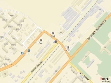 Billboard A in Kherson, 3x6  Z.pereezd s st.Parovoznoj na Berislavskoe s. scheme