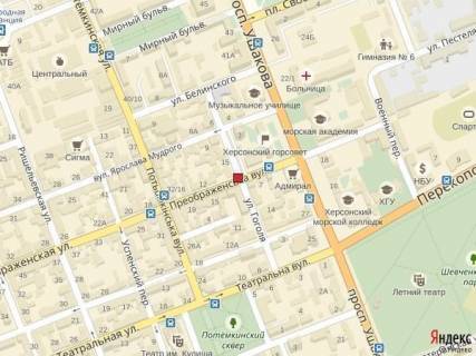 Prismatron, Prism A in Kherson, 4x3  St. Dekabristov/Gogola - 341330 scheme