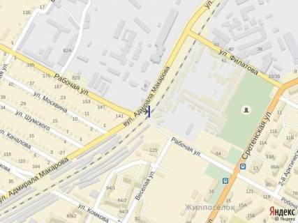 Billboard A in Kherson, 3x6  Ugol st.Makarova i st.Rabocaa scheme