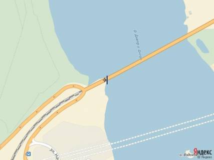 Citylight  in Zaporizhzhya, 1,2х1,8  most 1, s ostrova v centr goroda scheme