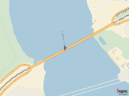 Billboard A in Zaporizhzhya, 1,2х1,8_2шт  Most 1, s goroda na o. Hortica scheme