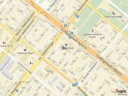 Facade Banners A in Zaporizhzhya, 5/5  16-3, TC Ukraina parkovka, av. Sobornyj , 147 scheme