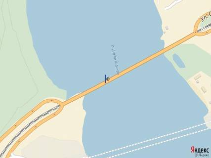 Billboard A in Zaporizhzhya, 1,2х1,8_2шт  Most 1, s goroda na o. Hortica scheme