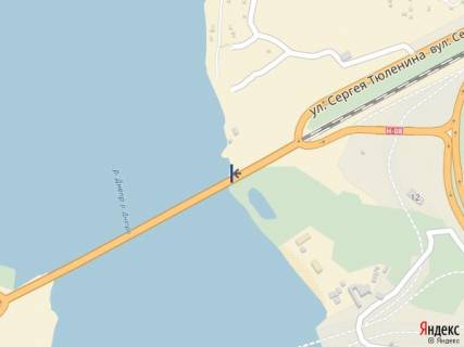 Billboard A in Zaporizhzhya, 1,2х1,8_2шт  Most 1, s goroda na o. Hortica scheme