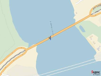 Citylight A in Zaporizhzhya, 1,2х1,8  most 1, s ostrova v centr goroda scheme