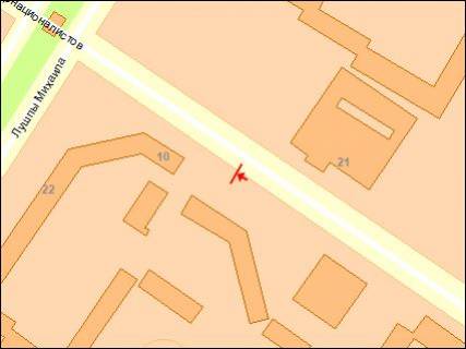 Billboard B in Sumi st. Zbrojnih Sil Ukraini                             /st. Internacionalistiv/ scheme