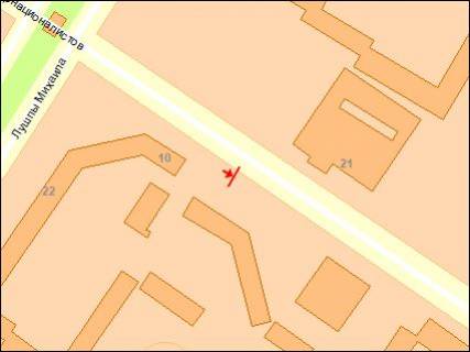 Billboard A in Sumi st. Zbrojnih Sil Ukraini                              /st. Internacionalistiv/ scheme