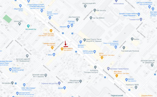 Video Billboard A in Cherkasy BUL'̱VAR SEVCENKO 428 Vozle TRC "DEPOT" - 376266 scheme