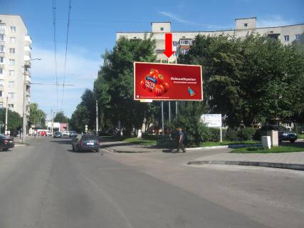 Billboard A in Lutsk, 3х6  st. Bendeliani st., 1, bila supermarketu "Salut", v bik Druzbi Narodiv bst. Photo 1