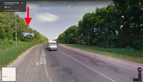 Billboard B in Lutsk, 3х6  Zaborol', v'izd v misto zi storoni Volodimira  B st Photo 1