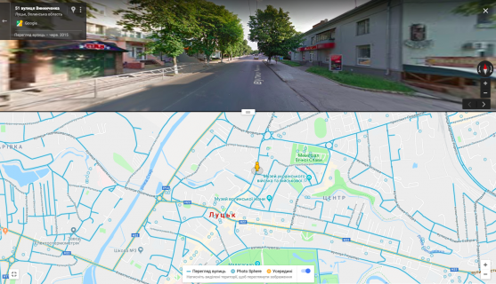 Citylight A in Lutsk, 1,8х1,2  st. Vinnicenka, 22 v napramku do kinoteatru "Promen'" A st. scheme