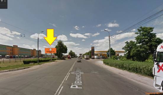 Billboard B in Lutsk, 3х6  st. Rivnens'ka - v'izd v misto (kil'ce) Photo 1