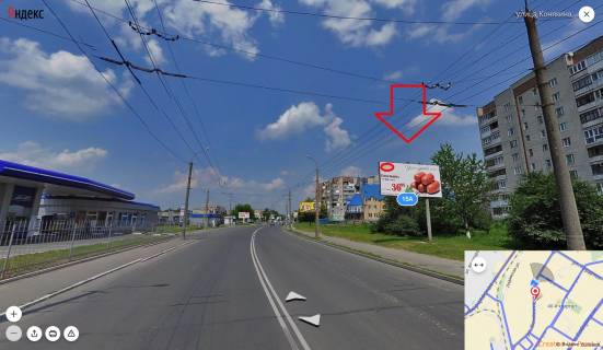 Billboard A in Lutsk, 3х6  st. Konakina, 17A (bila TC "Avers") Photo 1