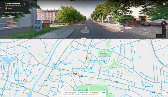 Citylight B in Lutsk, 1,8х1,2  st. Vinnicenka, 22 v napramku do CUMa  B st. scheme