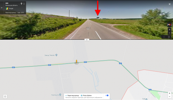 Billboard A in Torchin, 3х6  smt. Torcin, miz Torcinom ta Smoligovom, zavod Nestle, A st scheme