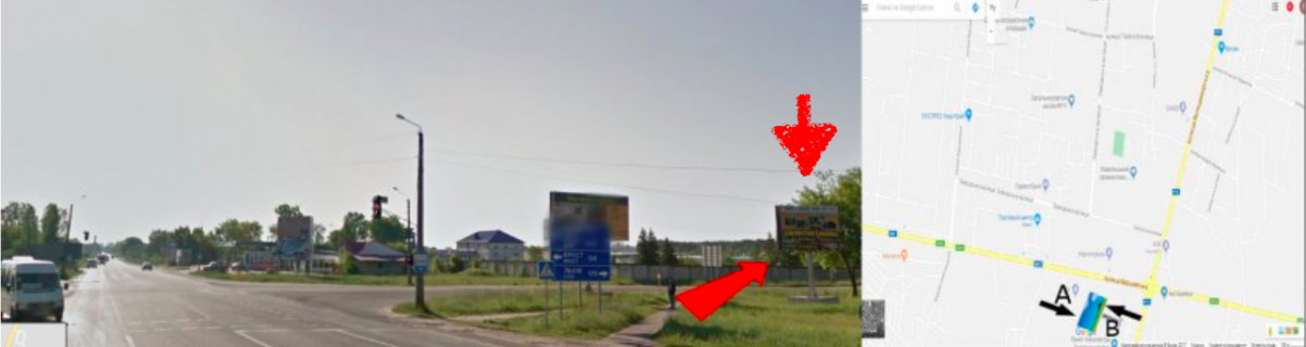 Billboard A in Kovel, 3х6  m. Kovel', perehresta st. Volodimirs'ka - Varsavs'ka (Varsavs'ka trasa) Photo 1