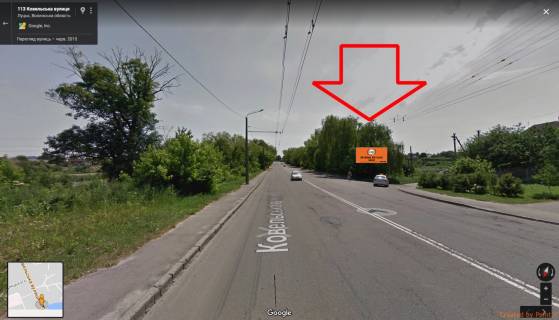 Billboard A in Lutsk, 3х6  st. Kovel's'ka, 113 A st do centru Photo 1