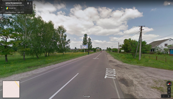 Billboard B in Lyuboml, 3х6  Luboml', st. Volodimirs'ka, v'izd v misto zistoroni Varsavi B st Photo 1