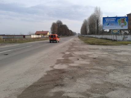 Billboard A in Volodymyr-Volinsky, 3х6  st. Luc'ka - Cukrovij zavod A st viizd z mista na Luc'k Photo 1