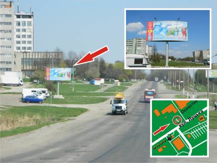 Billboard B in Novovolinsk, 3х6  m. Novovolins'k, st. Luc'ka, 25. B st. Photo 1