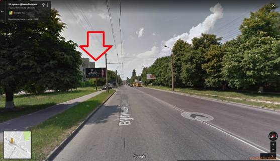 Billboard B in Lutsk, 3х6  st.Gordiuk, 35(poruc ofis telefonnoi kompanii "Fotakom") Photo 1