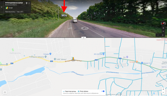 Billboard B in Lutsk, 3х6  Zaborol', v'izd v misto zi storoni Volodimira  B st scheme