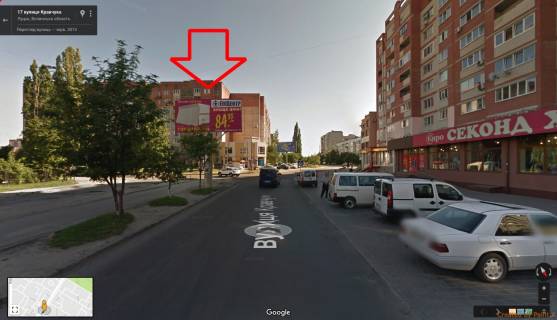 Billboard B in Lutsk, 3х6  st. Kravcuka, 17 B st v napramku do Sil'po (bord 1) Photo 1