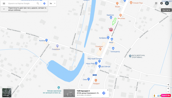 Billboard A in Rozhishche, 3х6  st. Nezaleznosti, 13a Centr, supermarket, TC, Avtostancia scheme