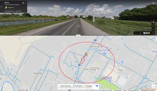 Billboard A in Lutsk, 3х6  st. Kivercivs'ka, 83 A st., viizd na Manevici - Domanove (Bilorus') scheme