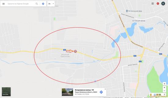 Billboard B in Lutsk, 3х6  st. Volodimirs'ka, 103 B st  v,izd v misto scheme