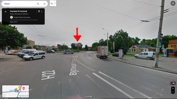 Billboard B in Lutsk, 3х6  st. L'vivs'ka - Volodimirs'ka. (Napramok z m. Volodimir) Photo 1