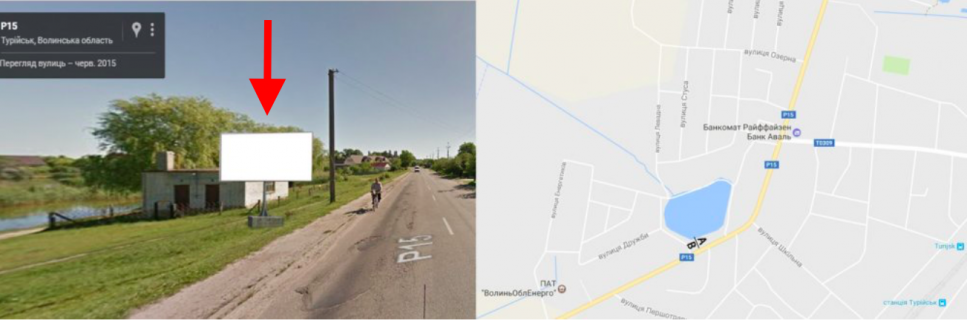 Billboard A in Turiysk, 3х6  smt. TURIJS'̱K 182 st. Volodimirs'ka (GRP, Stavok) A st Photo 1