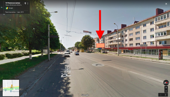 Billboard A in Lutsk, 3х6  st. Rivnens'ka, 76  A st povorot na Vidrodzenna Photo 1