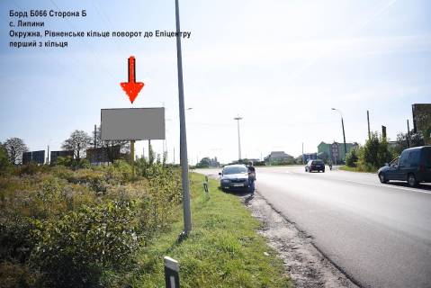 Billboard B in Lutsk, 3х6  st. Okruzna, povorot do Epicentru 1-ij z kil'ca. Rivnens'ke kil'ce. Photo 1