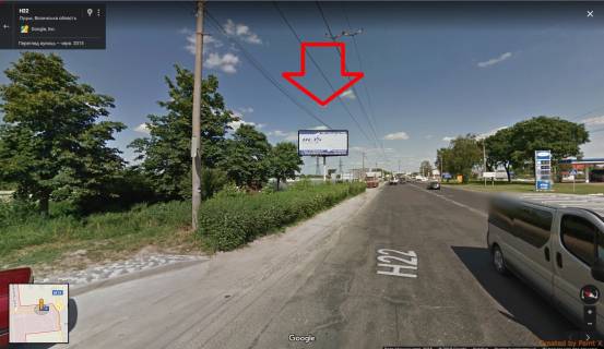 Billboard B in Lutsk, 3х6  st. Rivnens'ka, 2 MODERN EKSPO B st viizd  z mista na Rivne Photo 1