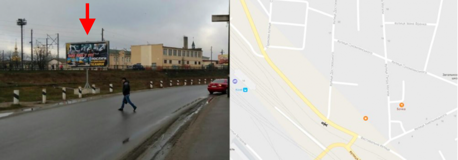 Billboard B in Kovel m. Kovel', perehresta st.Festival'na-st.Dostoevs'kogo B st Photo 1