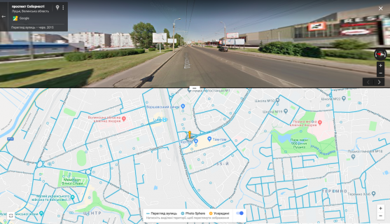 Scrolller, Scroll B in Lutsk, 3.1х2.3  pr-t. Sobornosti - Mist bila TC "PORT SITI"g\p TAM-TAM         (SKROL) - 377735 scheme