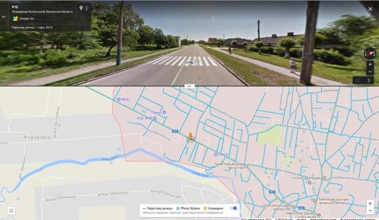 Billboard A in Volodymyr-Volinsky, 3х6  st. Ustiluz'ka, poruc z vijs'komatom A st do centru, v'izd v misto scheme