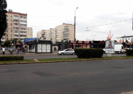 Billboard B in Lutsk av.  Sobornosti, rozdilova smuga vid rinku "Pivnicnij" do mag. Troanda, porad rinok "Pivnicnij"  Photo 1