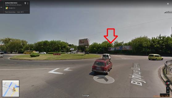 Billboard B in Lutsk st.Naberezna (m1)(peretin st.Sevcenka) Photo 1