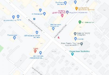 Video Billboard A in Cherkasy, 2.32x3.14  Blagovisna st. - Nebesnoi Sotni st., (rozsirenna 480h336) - 451224 scheme