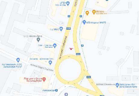 Video Billboard A in Zaporizhzhya Sobornyj av.,  Avtovokzal [1], (razresenie 480h270) - 399008 scheme