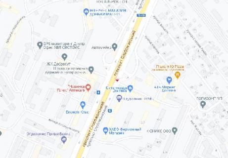 Video Billboard A in Dnipro (Dnipropetrovsk), 2.32x3.14  Slobozans'kij av., (rozsirenna 480h336) - 451165 scheme