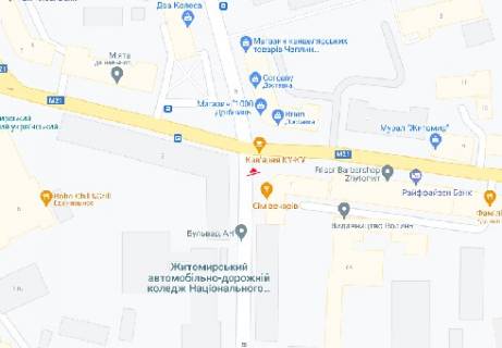 Video Billboard A in Zhytomyr, 2.32x3.14  Velika Berdicivs'ka st., 4, (rozsirenna 480h336) - 451170 scheme