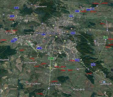 Billboard A in Lviv, 3х6  M-06 Kiiv-Cop km. 557+980 pravoruc scheme