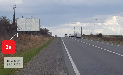 Billboard A in Ternopil, 3х6  Roztasovanij na smuzi vidvodu avtomobil'noi dorogi P-41 Obhid m.Ternopola, 12km + 200m livoruc. Photo 1