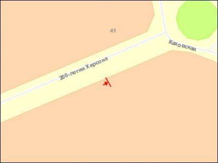 Billboard A in Kherson, Щит 3x6  200 rokiv Hersona pr, Kastan scheme