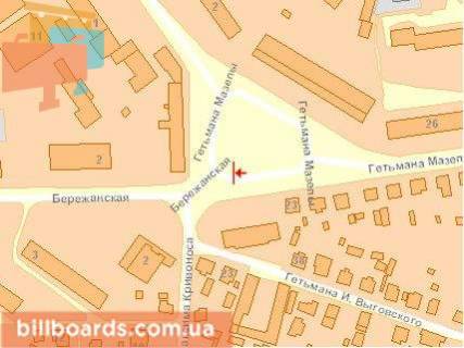 Billboard A in Ternopil, Щит 3x6  15-go Kvitna st., navproti AZS OKKO, v storonu av.Zluki scheme