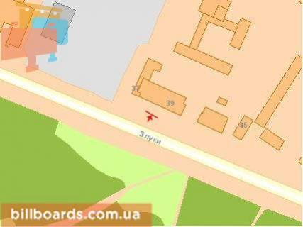 Billboard A in Ternopil, Щит 3x6  Zluki pr, 45, v centr! Uvaga, rozmir 2950h6000! scheme